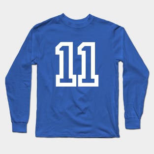 Sports Shirt #11 (white letter) Long Sleeve T-Shirt